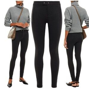 Vince Womens Size 6 Ski Black Ponte Knit Pants